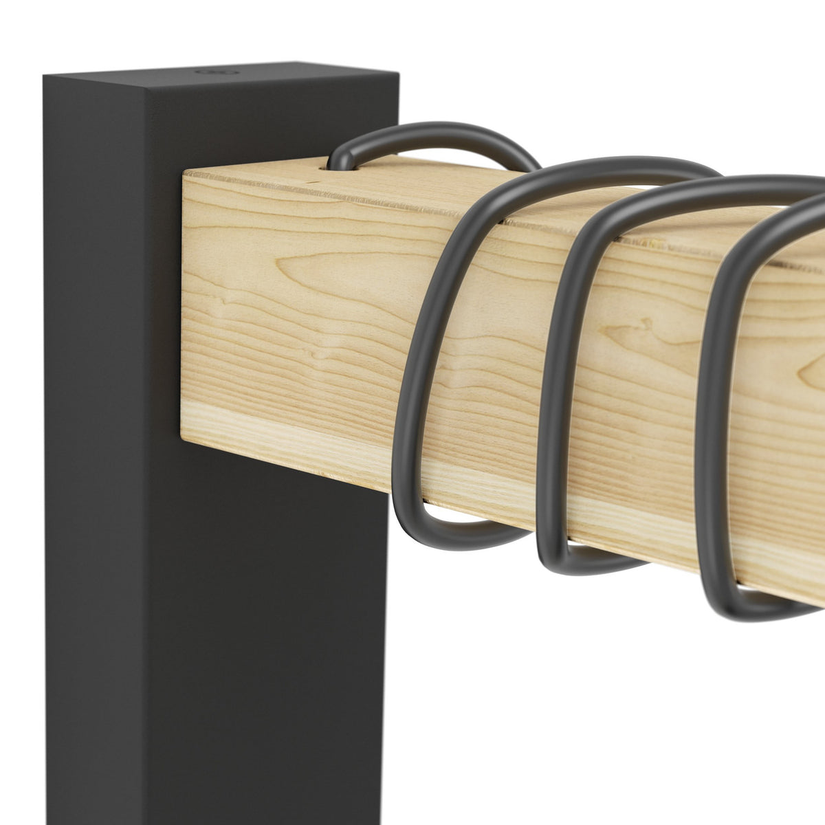 Hosmane Wall Light - Black & Wood