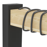 Hosmane Wall Light - Black & Wood
