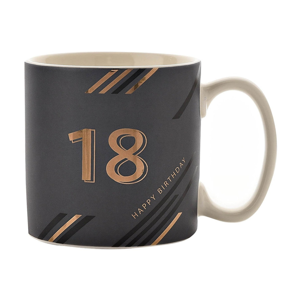 Orion 18 Happy Birthday Mug with Metallic Lettering - Blue