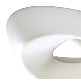 Huevo 5 Light Outdoor Semi-Flush Ceiling Light - Chrome/Opal White