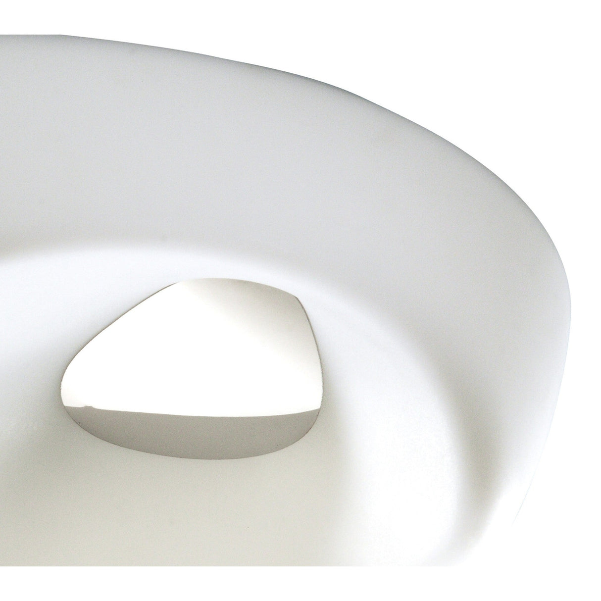 Huevo 5 Light Outdoor Semi-Flush Ceiling Light - Chrome/Opal White