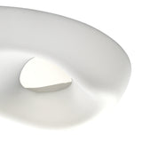 Huevo 6 Light Outdoor Semi-Flush Ceiling Light - Chrome/Opal White