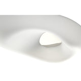 Huevo 6 Light Outdoor Semi-Flush Ceiling Light - Chrome/Opal White