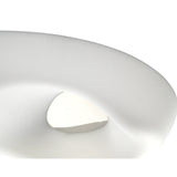 Huevo 6 Light Outdoor Semi-Flush Ceiling Light - Chrome/Opal White