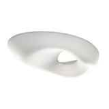 Huevo 6 Light Outdoor Semi-Flush Ceiling Light - Chrome/Opal White