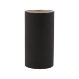 Round matt black LED lantern, 15.2cm, with a gold-tone open top revealing the interior, shown on a plain white background.