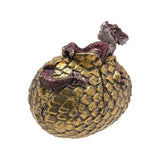 Fang Hatching Golden Dragon Egg Figurine - Gold & Purple