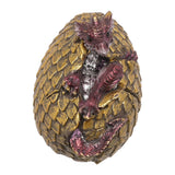 Fang Hatching Golden Dragon Egg Figurine - Gold & Purple