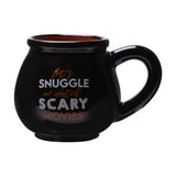 Snuggle and Scary Movies Stoneware Mug 600ml - Black & Orange