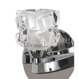 Ice 2 Light Wall Light With Switch - Chrome
