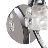 Ice 1 Light Wall Light With Switch - Chrome