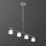 Ice Linear 4 Light Linear Suspension Light - Polished Chrome