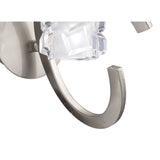 Ice 1 Light Wall Light With Switch - Satin Nickel