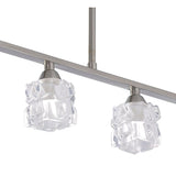 Ice Linear 4 Light Linear Suspension Light - Satin Nickel