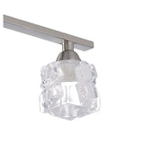 Ice Linear 4 Light Linear Suspension Light - Satin Nickel