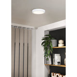 Idun-E LED Flush Ceiling Light 21cm Cool White - White