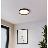 Idun-E LED Flush Ceiling Light 28.5cm Warm White - Black