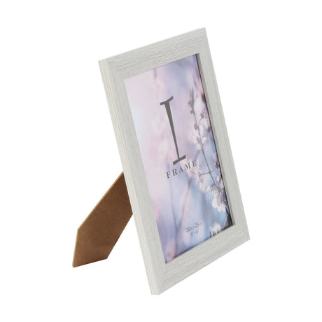 Wood Finish Photo Frame with Standing Strut 10 x 8in - Grey