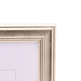 Tamblewyn Brushed Finish Plastic Easel Photo Frame - Silver