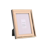 Plastic Photo Frame with Easel Stand and Shiny Finish - Gold