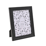 Curved Inner Edge Wooden Photo Frame with Easel Back - Black