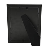 Curved Inner Edge Wooden Photo Frame with Easel Back - Black