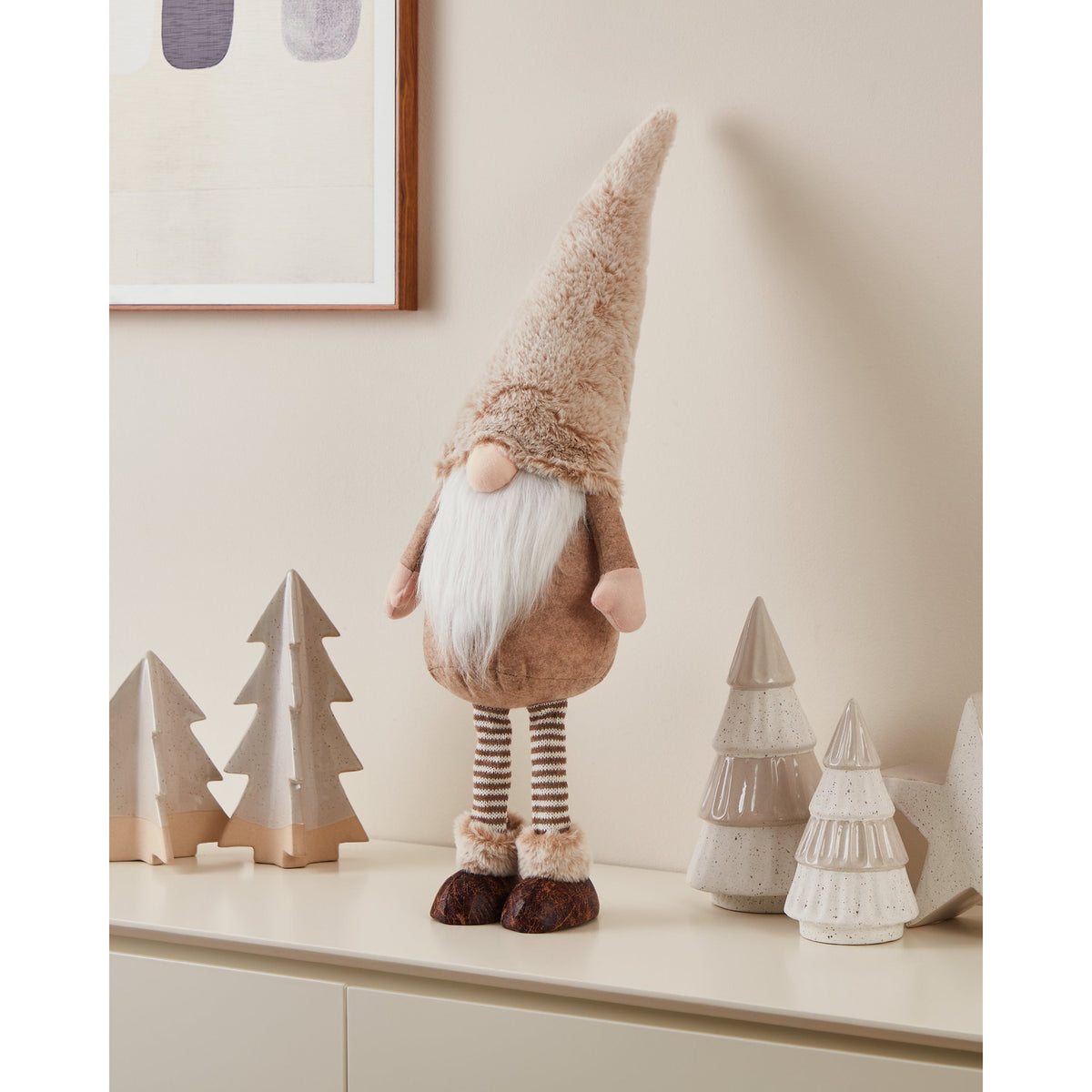 Ikara Christmas Gnome 70cm - Beige