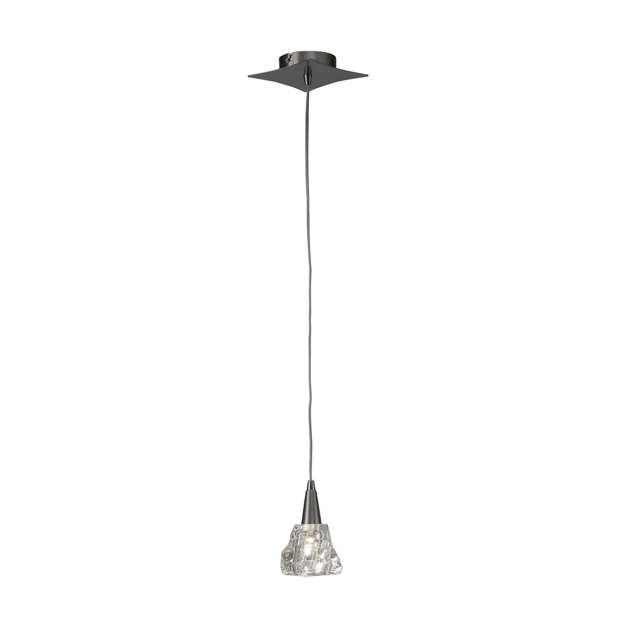 Iku 13cm 1 Light Pendant Light - Satin Nickel
