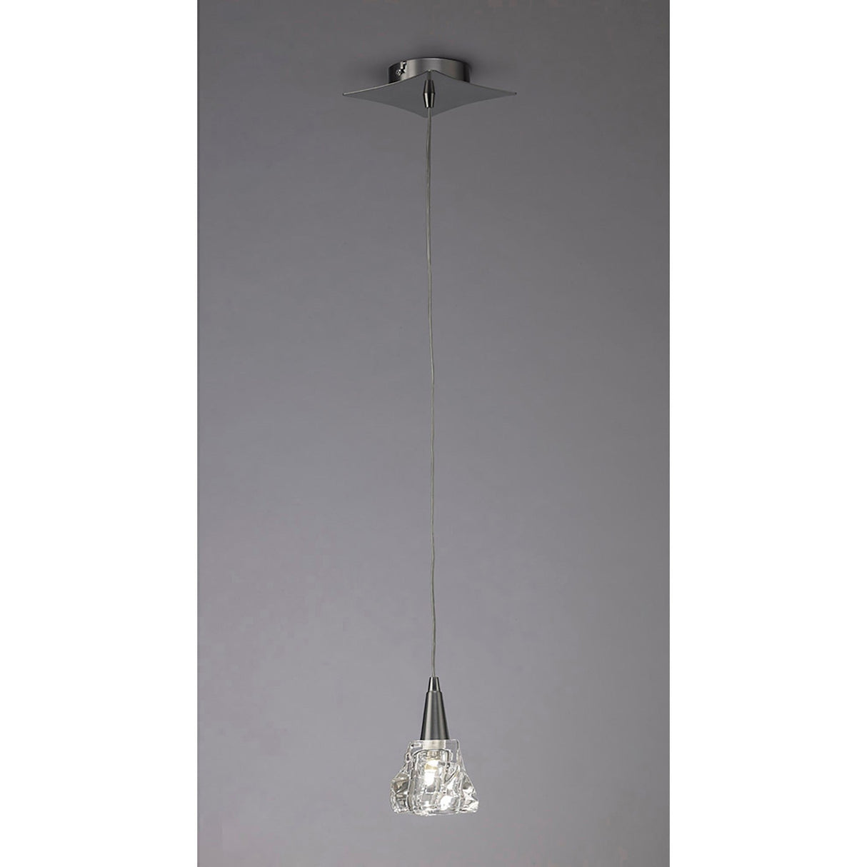 Iku 13cm 1 Light Pendant Light - Satin Nickel
