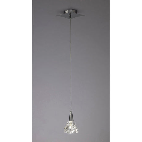 Iku 13cm 1 Light Pendant Light - Satin Nickel