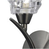 Iku 1 Light Wall Light With Switch - Satin Nickel