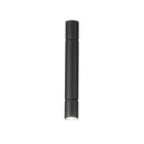 Turbo Cylinder Ceiling Light 60cm in matte black metal, a slim tubular flush fitting with a single GU10 downlight, shown against a plain white background.