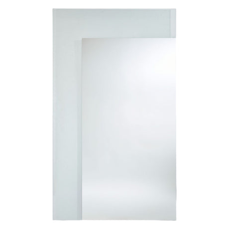 Void XXL full-length rectangular mirror with two overlapping frameless glass panels, one pale and one mirrored, shown against a plain white background.