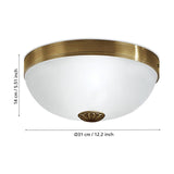 Imperial Flush Ceiling Light - Bronze