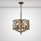 Indie 42cm Round 4 Light Crystal Chandelier - Mocha
