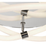 Infinity II LED Mirror Semi-Flush Ceiling Light 3000K 30W - Chrome