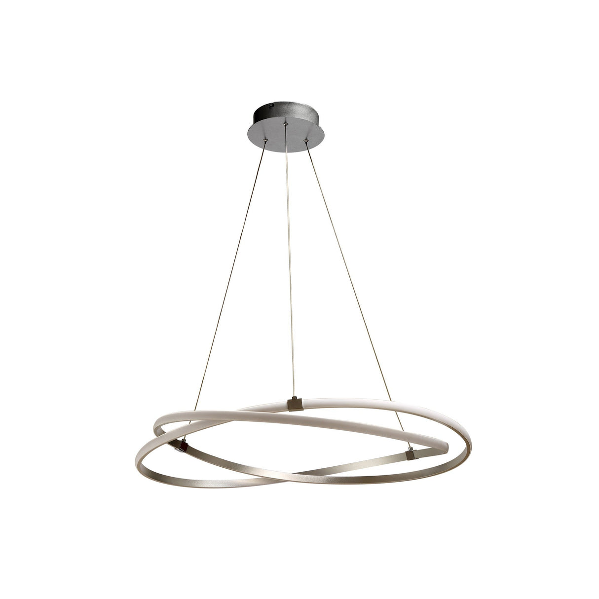 Infinity 51cm LED Suspension Light - Chrome & White
