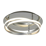 Infinity LED Semi-Flush Ceiling Light 3000K 30W - Polished Chrome