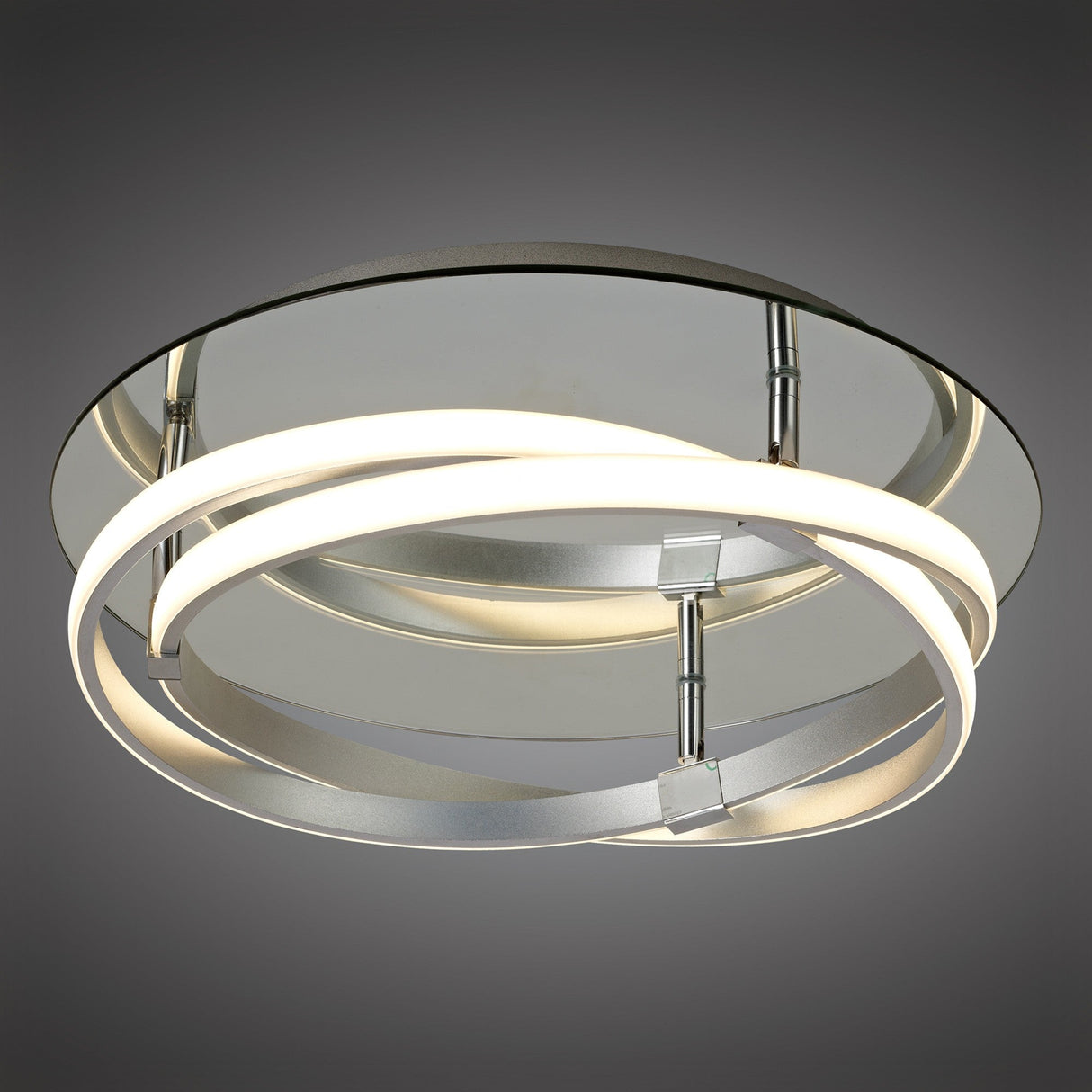 Infinity LED Semi-Flush Ceiling Light 3000K 30W - Polished Chrome