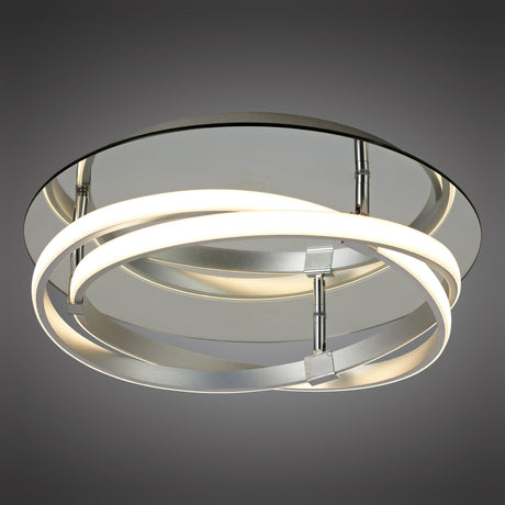 Infinity LED Semi-Flush Ceiling Light 3000K 30W - Polished Chrome