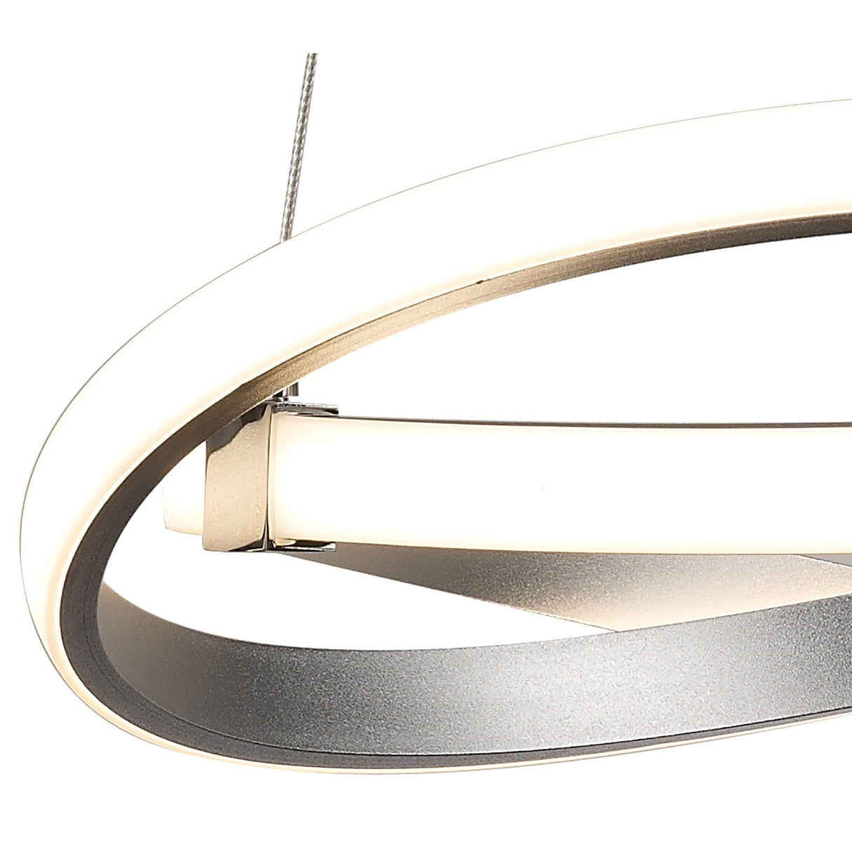 Infinity 38cm LED Suspension Light - Chrome & White