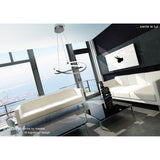 Infinity 38cm LED Suspension Light - Chrome & White