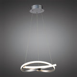 Infinity 38cm LED Suspension Light - Chrome & White
