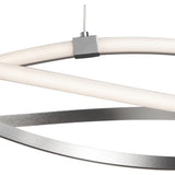 Infinity 51cm Dimmable LED Suspension Light - Chrome & White
