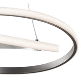 Infinity 51cm Dimmable LED Suspension Light - Chrome & White