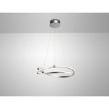 Infinity 51cm Dimmable LED Suspension Light - Chrome & White
