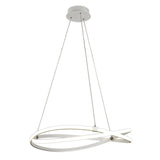 Infinity 71cm Dimmable LED Suspension Light - Chrome & White