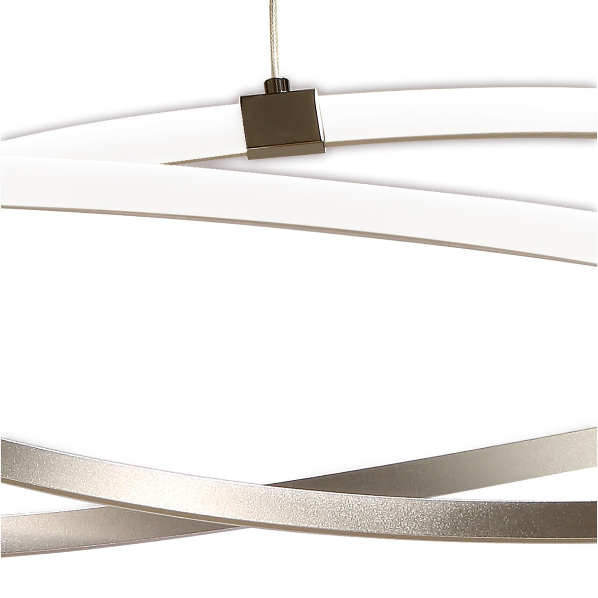 Infinity 71cm Dimmable LED Suspension Light - Chrome & White