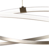 Infinity 71cm Dimmable LED Suspension Light - Chrome & White