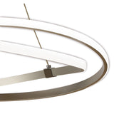 Infinity 71cm Dimmable LED Suspension Light - Chrome & White